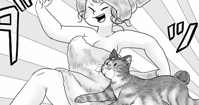 添い寝フレンドは猫