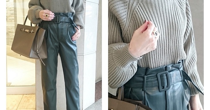 3999円で即・旬顔！　H&Mのエコレザーパンツが買い