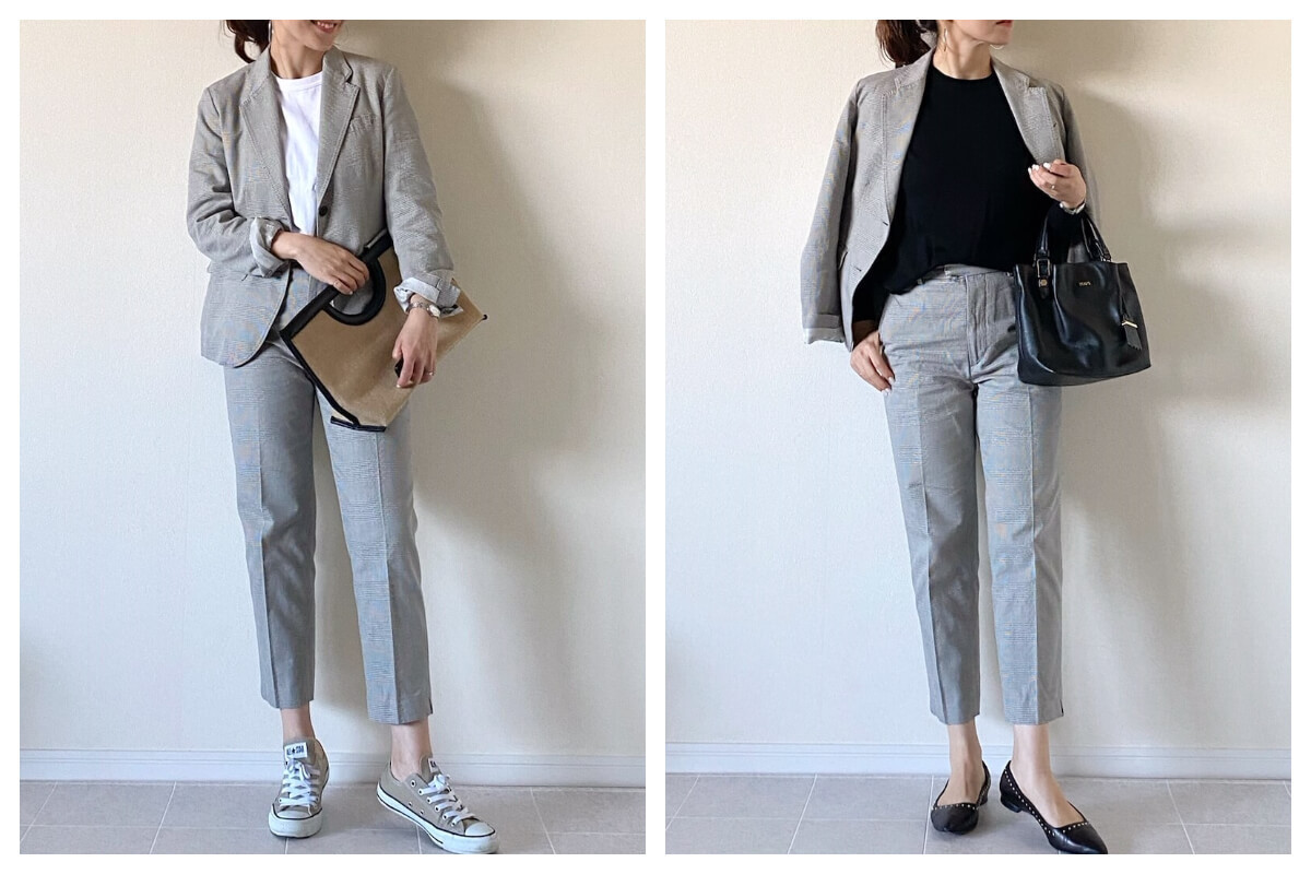 UNIQLO×イネスの簡単こなれセットアップ。大人女性におすすめ!