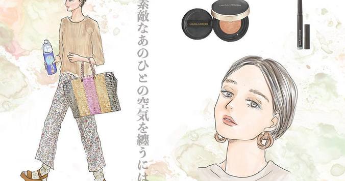 目尻のシワもチャーミングに。LAURA MERCIERで春の明るさを纏う