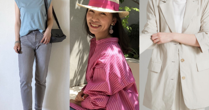 UNIQLO、H&M、GU……初夏を楽しむ大人女性のナチュラルコーデ