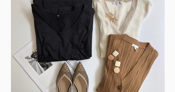 【UNIQLO】マーセライズコットンワンピを大人上品に仕上げたい日の小物使い