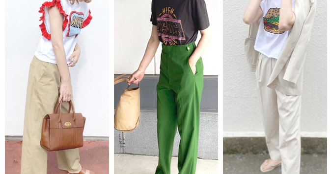 【UNIQLO】などのプリントTシャツでマンネリ気味のコーデを新鮮顔に！