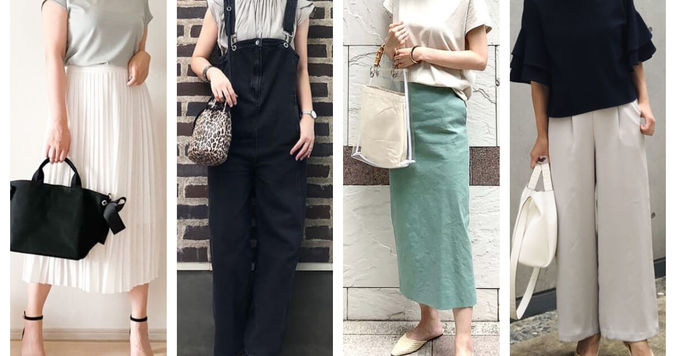 しまむら、UNIQLO、GUなどの定番服で、夏の大人の体型カバーコーデ