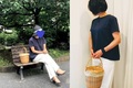 40代女性におすすめ。手抜きに見えない！ 夏のかごバッグコーデ