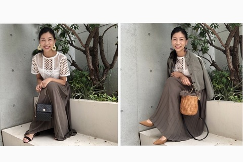 【UNIQLO】上品シフォンプリーツスカートを夏秋コーデで賢く使い分け！