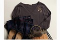 【GU】ワイドリブVネックセーターで作る秋の大人上品コーデ