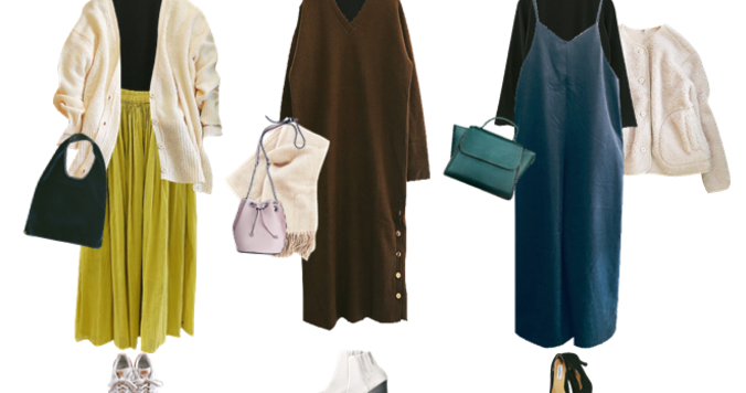 40代コーデに「studio CLIP」のプルオーバー襟シャーリングが効く！