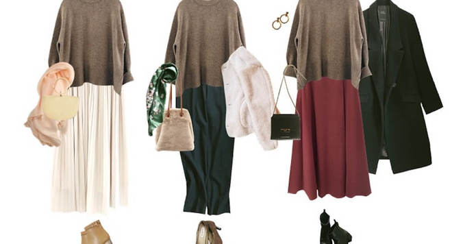 【しまむらコラボ】プチプラなのにウール混の優秀ニット。きれいめもオフィスもバッチリ決まる