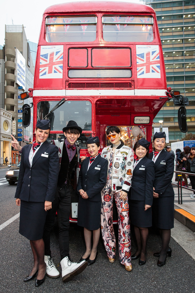 ブリティッシュ・エアウェイズ、東京でジェシーJとロンドンバス体験でロンドン観光をプロモーション
