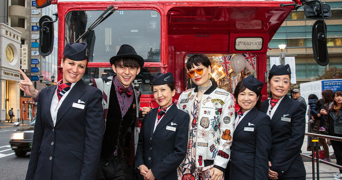 ブリティッシュ・エアウェイズ、東京でジェシーJとロンドンバス体験でロンドン観光をプロモーション