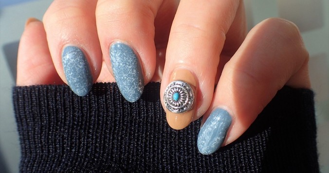 デニムネイルの簡単なやり方【マニキュアでセルフネイル】