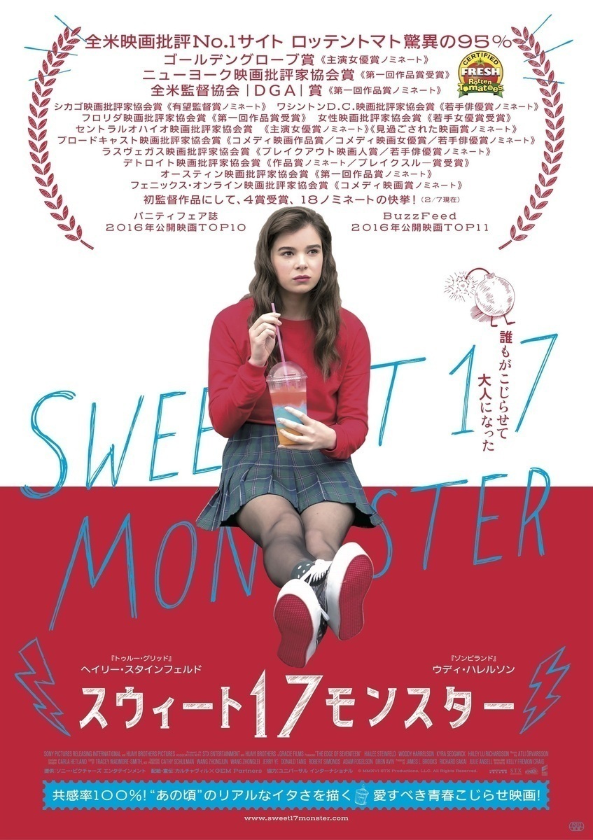 『スウィート17モンスター』のイタい青春に、泣いて笑って、また泣いて - 古川ケイの「映画は、微笑む。」#7