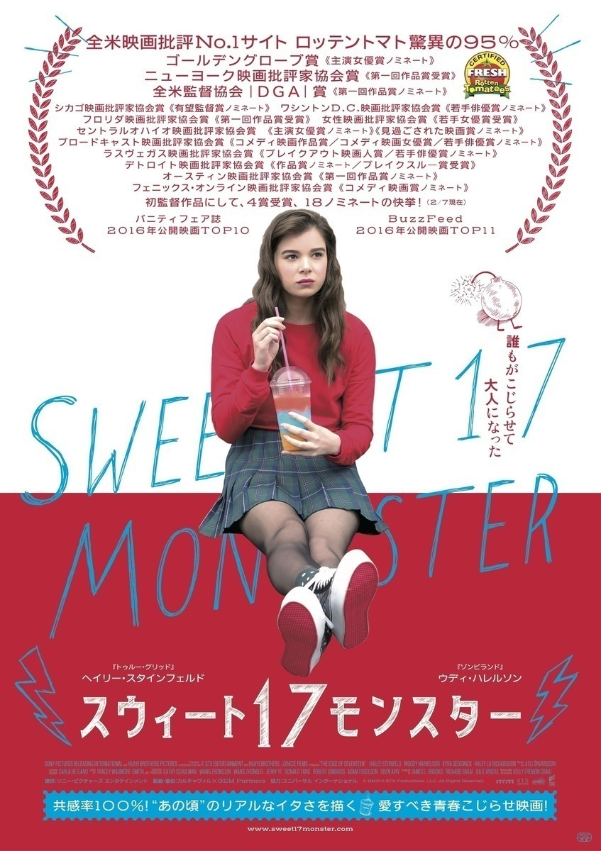 『スウィート17モンスター』のイタい青春に、泣いて笑って、また泣いて - 古川ケイの「映画は、微笑む。」#7