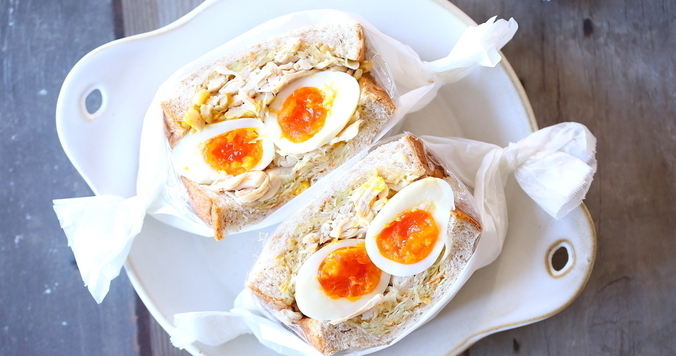 コンビニ食材だけで簡単にできる！　ダイエットボリュームサンドイッチの作り方とコツ