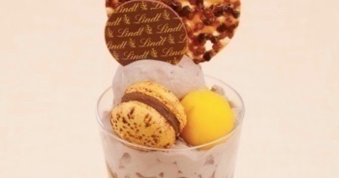 リンツ ショコラ カフェ 銀座店限定の「ショコラパフェ マンゴー」