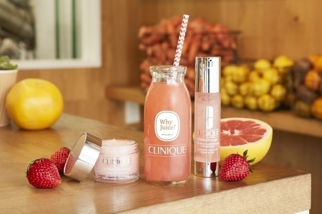 CLINIQUE×Why Juice?がコラボした「スキンドリンク」