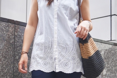 【おしゃれびとスナップ #７】レースが効いた夏の爽やかコーデ