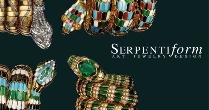 ブルガリが蛇にまつわるジュエリーやアート作品を集めた巡回展を六本木で開催