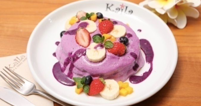 栄養価が高くて低カロリー。「タロイモパンケーキ」をカフェ・カイラで