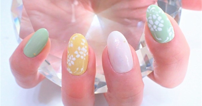 2018年トレンドカラー「イエロー」で作る春ネイル【マニキュアでセルフネイル】