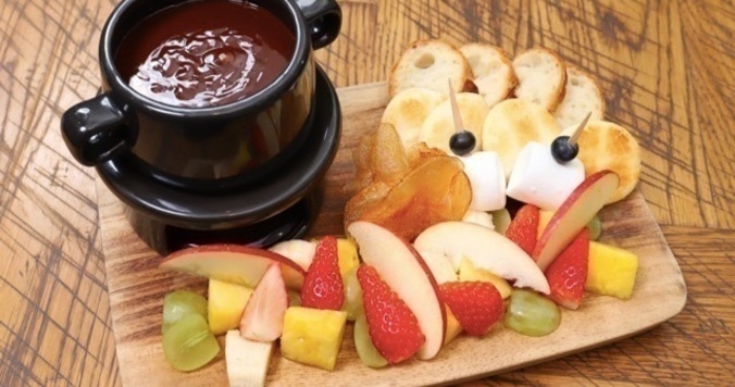 成城石井のワインバーで「チョコフォンデュ食べ放題」