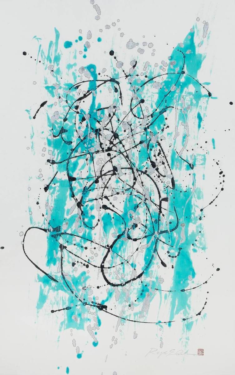 「墨アート 海老原露巌展」が2018年6月11日からギャラリー上田で開催