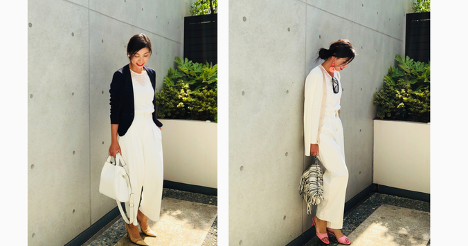 夏のホワイトワントーンコーデを素敵に見せるヒント