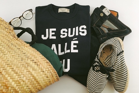 パリ発「MAISON KITSUNÉ」のTシャツが名品。印象的なきれいめコーデが叶います