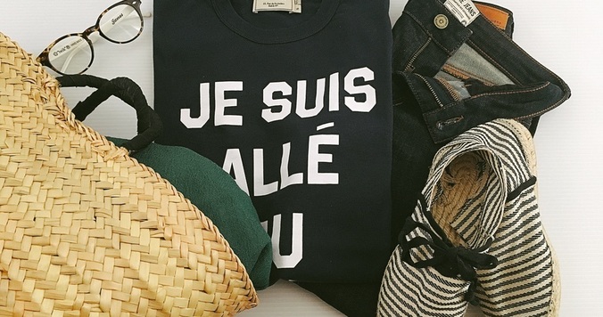 パリ発「MAISON KITSUNÉ」のTシャツが名品。印象的なきれいめコーデが叶います