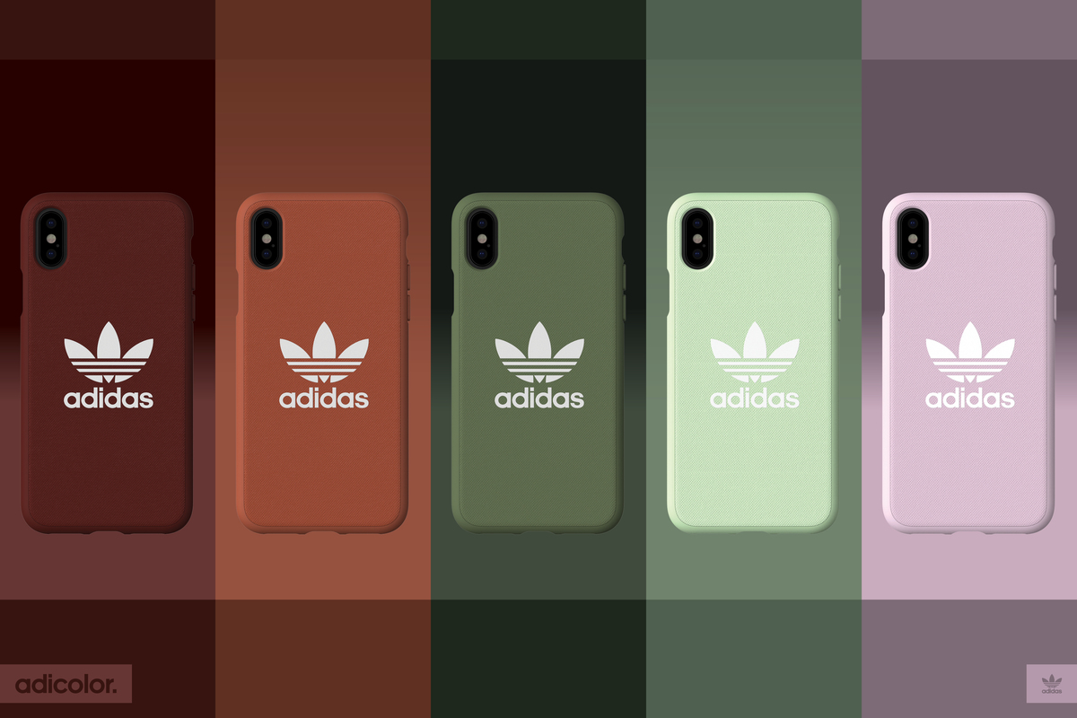 流行の「くすみカラー」も。アディダスiPhoneケースが登場