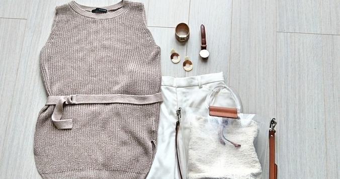 スタイル良く見せる“ロング＆リーン”なシルエットを作る白パンツ