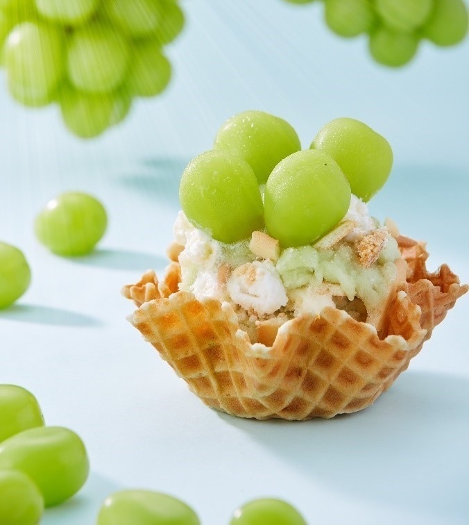 コールドストーン、岡山県総社市産「シャインマスカット」を期間限定発売