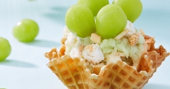 コールドストーン、岡山県総社市産「シャインマスカット」を期間限定発売