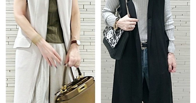 大人をきれいに見せるロングジレ。羽織るだけでおしゃれな人に