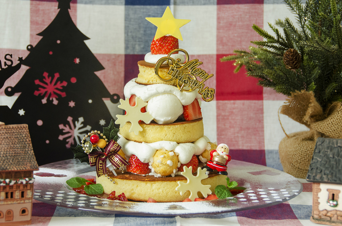可愛すぎるクリスマスパンケーキ。テーマは北欧のおもちゃ
