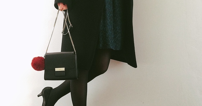 冬イベント映え確実！　パイソン柄のシルクワンピース