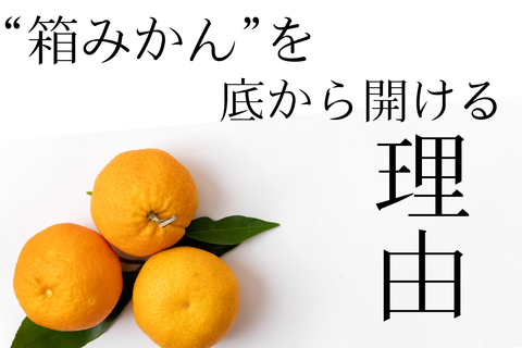 【話題】底から開けて！ あなたの“箱みかん”ライフが変わるかも？