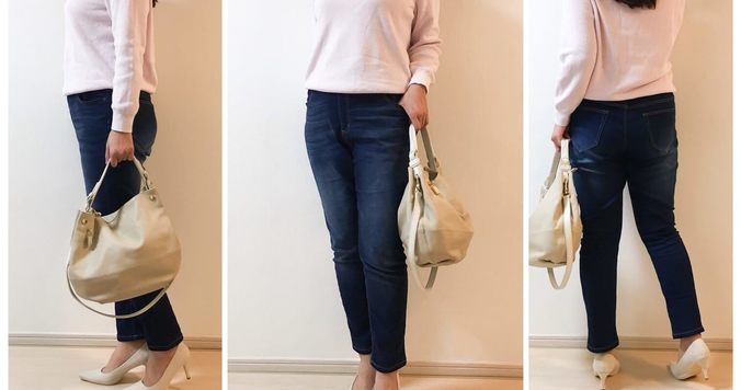 UNIQLO新作カシミヤニット、くすみピンクが上品見え！