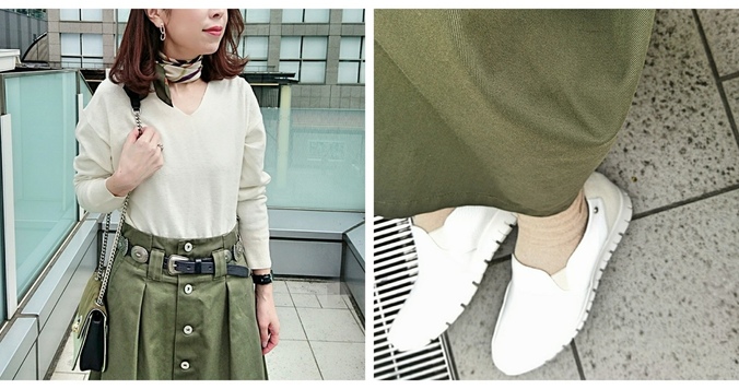 “大人上品”なラメ入りソックス。チラ見えしたときもおしゃれです