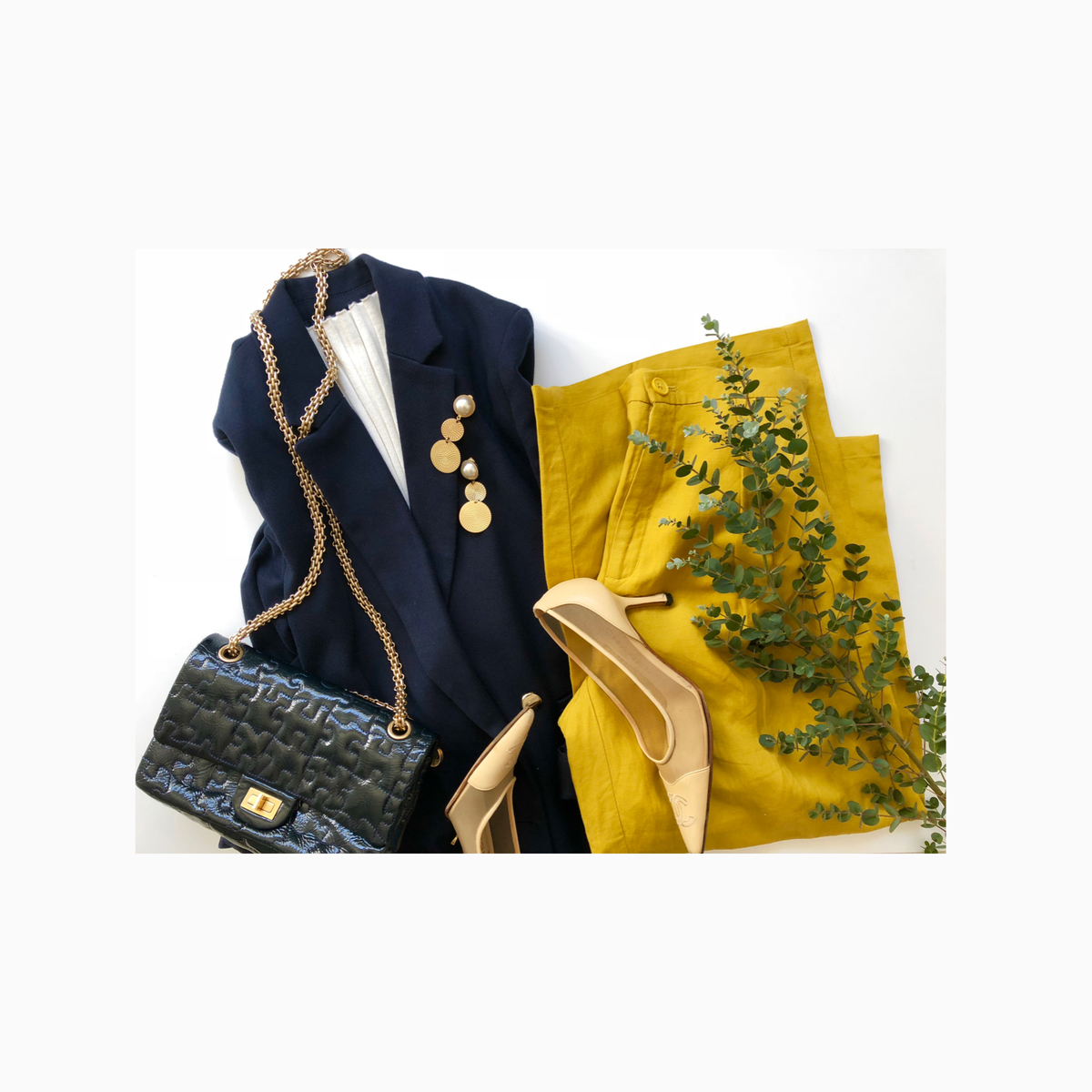 GUリネンワイドパンツは買って大正解！　華やか色がおすすめです