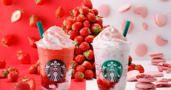 本物のイチゴみたいな果実感！　スタバから“ふたごのイチゴ”が登場