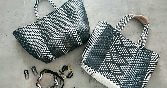 この夏注目のメルカドバッグ。大人配色ならタウンやオフィスもOK！