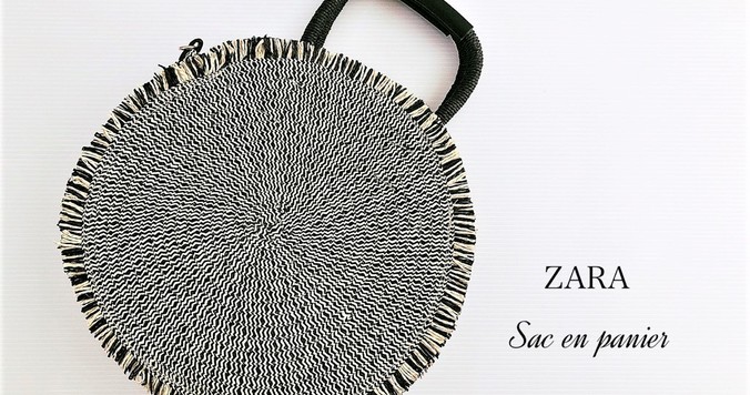 ZARAのサークルかごバッグがシンプルコーデの主役！　重め配色も涼しげに