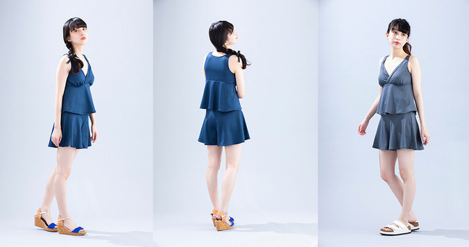 “大人のスク水”に新作。上品見えと体型カバーが叶います