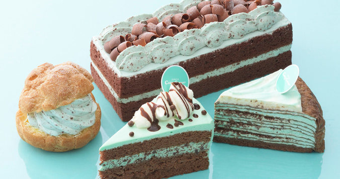 チョコミント祭りだ！　銀座コージーコーナーに爽やかな新作登場