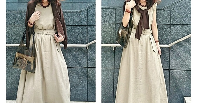 「それ、どこの？」と必ず聞かれる。ローリーズファームのU5000円ワンピース