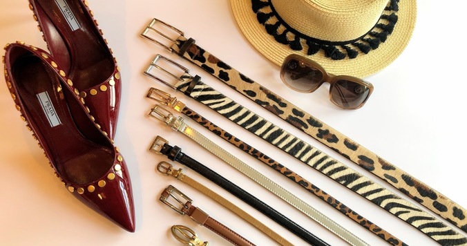 個性派ベルトでコーデをアップデート！　一押しはアニマル柄細ベルト