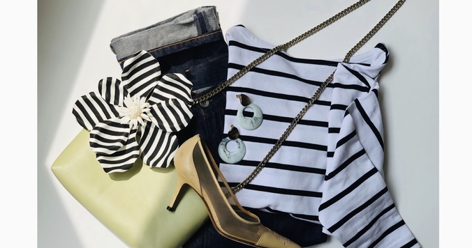 GUボーダーTが買い！　1490円で今旬のフェミニンカジュアル