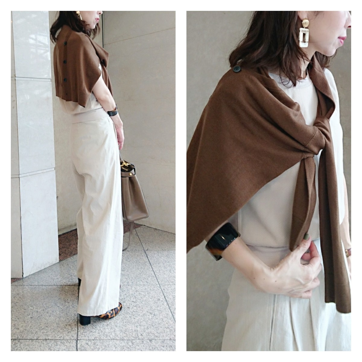 UNIQLOのメンズカーディガンが買い! 旬の肩掛けスタイルでこなれ感を